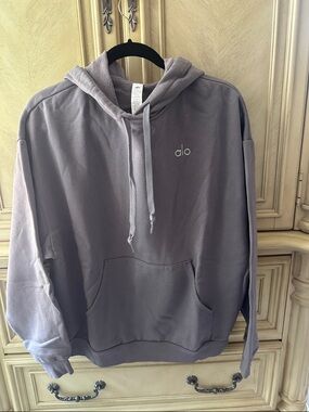 ALO Yoga Woman M Pullover Hoodie in Dusty Lavender